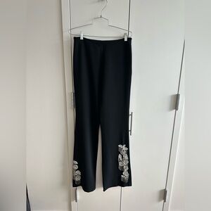 Cinq a sept candace floral black pants